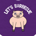 thumbnail image 4 of Inktastic Let's Barbecue White Text Boys or Girls Baby Bib, 4 of 4