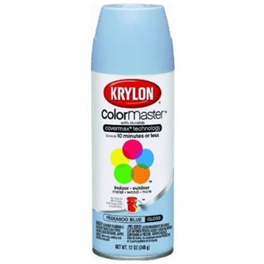 Krylon COLORmaxx Blue Ocean Breeze Spray Paint, Gloss, 12oz Can - Spray Krylon COLORmaxx Blue Ocean Breeze Spray Paint, Gloss, 12oz Can - Spray