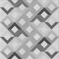 thumbnail image 1 of Ahgly Company Indoor Square Patterned Battleship Gray Area Rugs, 7' Square, 1 of 6