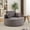 Gray, variant on Leumius Oversized Round Chair Lounge Chaise Indoor,50" Upholstered Corduroy Deep Seat Single Cloud Sofa Chair, Fluffy Modern Large Circle Boneless Sleeper Sofa for Living Room, Bedroom,Green
