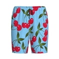 thumbnail image 4 of Gaeub Cherry Printed Men's Short Pajama Pants, Lightweight Lounge & Sleep Bottoms Keep You Cool - Medium, 4 of 9