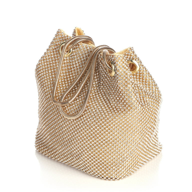 Shiny Mini Evening Bags For Women Luxury Designer Handbags And Bucket Bag  2023 New In Imitation Diamond With Chain Crossbody