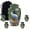 Green Urn -13, variant on JAGASY Golf Ball Funeral Combo Urn Set of 5, Green Small Urns for Ashes Keepsake, White Golf Ball Large Decorative Urns for Daughter, Water Cremation Urn for Son, (1 Large, 10" & 4 Small, 3")
