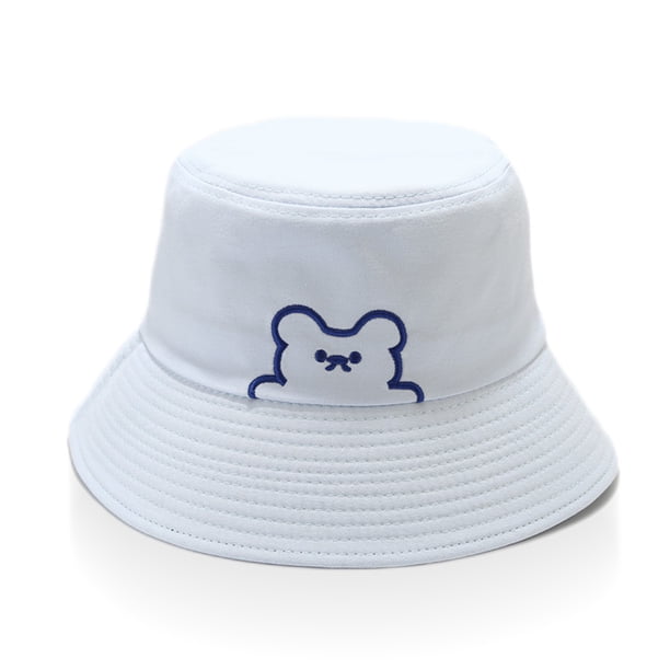 Qarigey Sombreros anti-sol Hombres Mujeres Gorras Sombrero de pescador diario Reversible Azul claro Type3 NO3