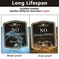 thumbnail image 7 of Property No Soliciting Signs Rust Free Aluminum, Fade Resistant, UV Protected & Waterproof (2 Pack), 7 of 7