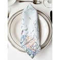 thumbnail image 2 of Green Jellyfish Coastal Cloth Napkins Washable Set of 1,Summer Beach Coral Starfish Nautical Reusable Dinner Table Napkins Cloth Bulk for Weddings Kitchen Restaurants Hotel Events Party 20 x 20 Inch, 2 of 9