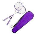 thumbnail image 4 of Colaxi Badminton Rackets Badminton Equipment 1 Pair Badminton Racquets Set Shuttlecock Racket for Couples Family Exercise Lawn Beach Violet, 4 of 8