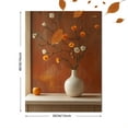 thumbnail image 3 of Qisvanset 12x16 Inch Mid Century Vase Botanical Canvas Wall Art, Modern Floral Ready To Hang Home Wall Decor, 3 of 8