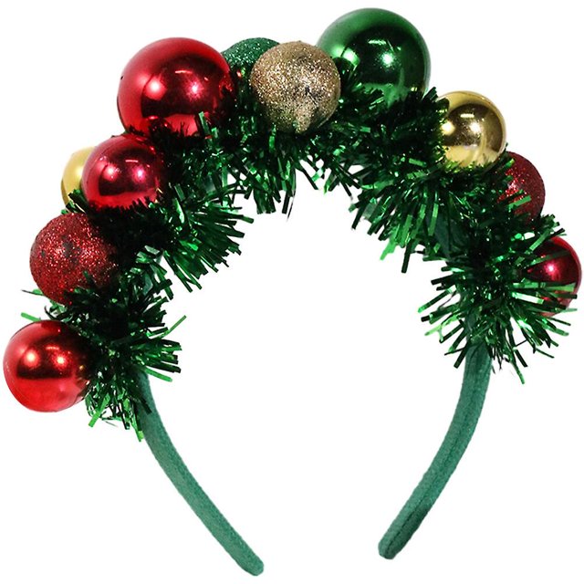 Christmas Headband Christmas Ball Headpiece Xmas Hair Hoop Party Favor Decor