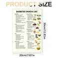 thumbnail image 3 of Xrouty 12" x 8" Meal-Plan Diabetes Food List and Meal Planner, Diabetic Grocery Print Meal Plan for Kitchen Bedroom Livingroom, Dorm Apartment Decor, 3 of 4