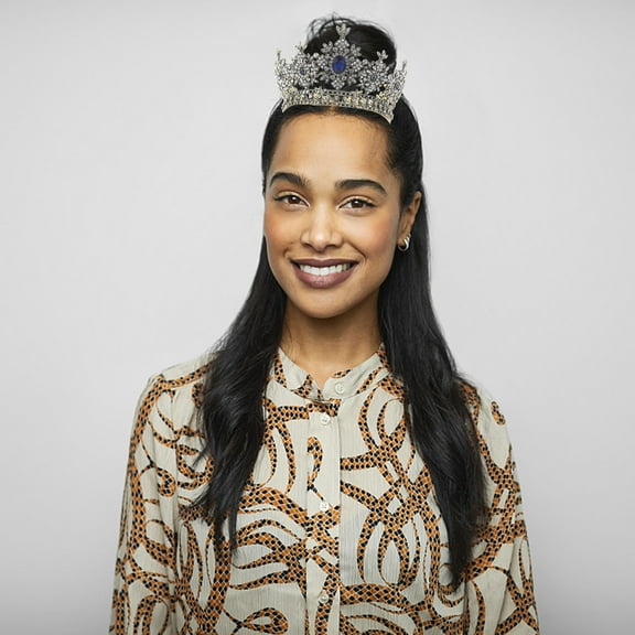 LEORX Wedding Crown Headdress Tiara Crown Hair Decoration for Female Friends at Dating 1Pc