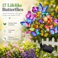 thumbnail image 3 of Maspost Solar Butterfly Garden Lights Outdoor, 2 pack Waterproof Decorative Lights with 17 Butterflies & Multicolor LEDs, 3 of 8