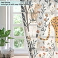 thumbnail image 4 of Yayeee Window Curtains Light Filtering 63"x42" Grommet Panel Pair Home Living Room Decor, Animals in A Forest Pattern, 4 of 7
