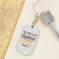 thumbnail image 6 of I Have All I Need Christian Stainless Steel or 18k Gold Premium Swivel Dog Tag Keychain, 6 of 16