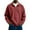 Wine -AC03, variant on Dwellite Men's Waffle Knit Sweater Long Sleeve Loose Fit Shirt Casual Collared Lightweight Fall Sweatshirts Gray 4XL