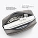 thumbnail image 4 of 3X Bolsa de Almacenamiento Portátil de Viaje Adaptador de Corriente Multifuncional Bolsa de Almacenamiento Portátil de Datos de Energía Móvil Gris Cable Cargador, 4 of 5