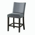thumbnail image 6 of Set of 4 Weathered Finish Counter Height Chair, Upholstered Dining Chairs with Low Back, Decorative Home Furniture (Espresso), 6 of 6