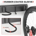 thumbnail image 3 of Bike Storage Rack, Wall Mount Bicycle Rack Vertical Bike Hanger for Garage, Home, 6 Bike Racks & 6 Helmet Hooks, Holds Up To 660lbs, 3 of 7