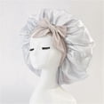 thumbnail image 1 of Women Hat Night Sleeping Shower Cap High Elastic Hair Bonnet Hat Head Cover Hair Care Bonnet, 1 of 5