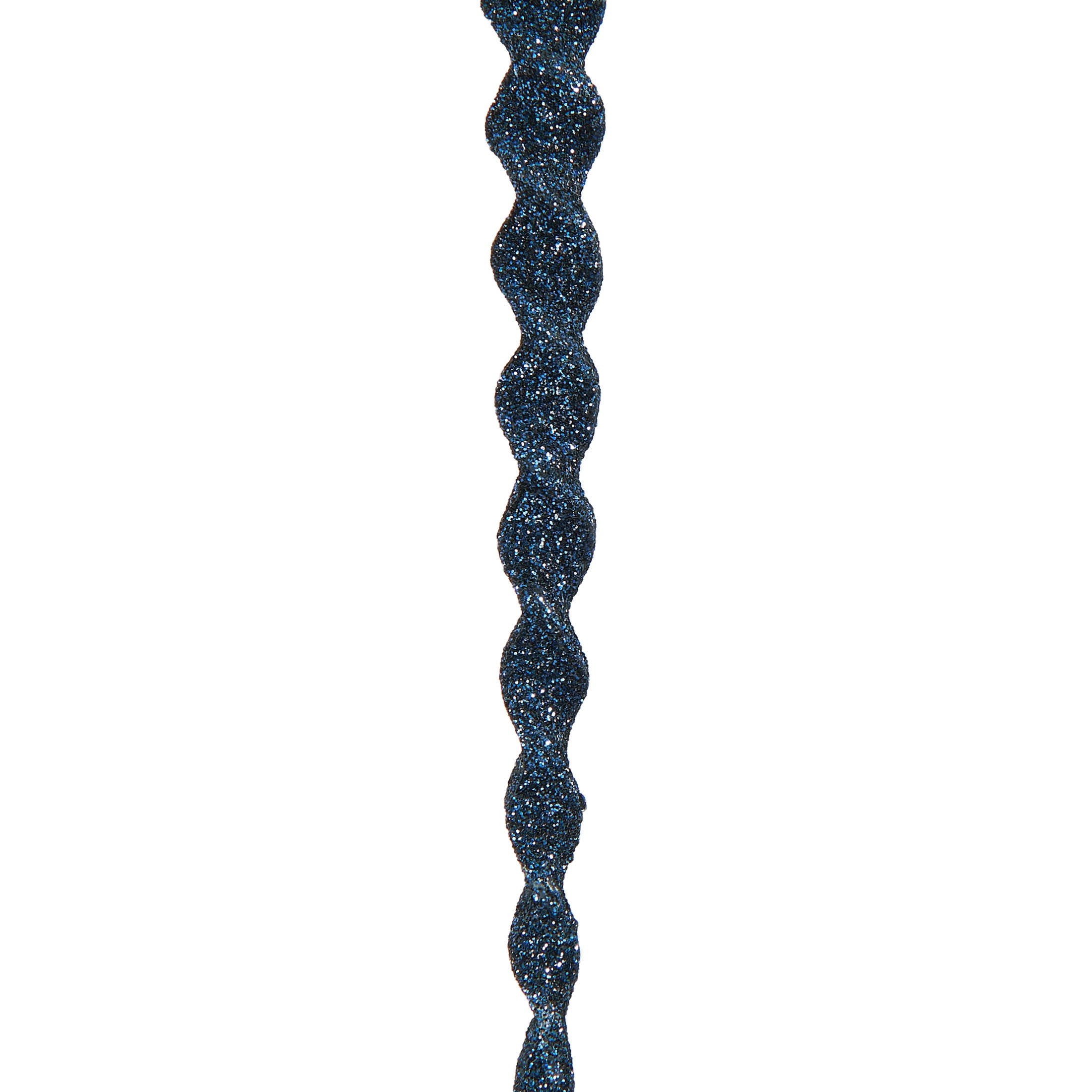 24-Count Navy Blue Glitter Icicle Christmas Ornaments, 5.3", by Holiday Time