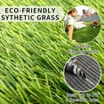 thumbnail image 3 of Artificial Grass Turf Rug Indoor Outdoor 4FTX7FT Thick Fake Faux Grass Carpet Green Synthetic Grass 1.77" Astro Turf for Garden Lawn Landscape Balcony Home Decor Patio, 3 of 5