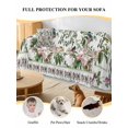 thumbnail image 4 of Pink Spring Floral Couch Cover, Elegant Pastoral Flowers Birds Watercolor Sofa Cover Blanket for Loveseat Couches, Sectional Sofa Slipcover Furniture Protector for Living Room Bedroom 71''x118'', 4 of 9