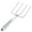 Argent, variant on jicheng Turkey Fork Stainless Steel Roaster Fork for Picnic Barbecue Kitchen Argent