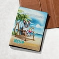 thumbnail image 5 of Boston Terrier Hello Summer Beach Theme with Sunglasses and Tropical Cocktail Travel Passport Wallet Gentleman Dog Lover Gifts PU Leather Passport Holder Cover - 00009, 5 of 5