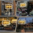 thumbnail image 4 of Open Signs for Business, 16''×9'' Bright High Visibility Open Sign LED Powered by USB with ON/OFF Switch, Adjustable Brightness COB Open Signs for Bar Shop Coffee Salon Hotel Wall Window Storefront, 4 of 15