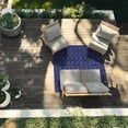 thumbnail image 2 of Garland Rug Garden Trellis Polypropylene Navy Square Indoor/Outdoor Area Rug, 6' x 6', 2 of 7
