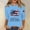 C001-Blue, variant on 250th Anniversary USA Shirt Women America 250 Shirt 3/4 Sleeve Patriotic Flag Eagle Print Tops 1776-2026 Tshirt Gifts