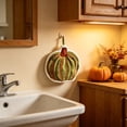 thumbnail image 5 of Fall Pumpkin Fleece Hand Towel,Thanksgiving Kitchen Decor Absorbent Quick Dry Wall Hanging Cleaning Cloth with Autumn Maple Print,Soft Polyester Wiping Towel for Bathroom Counter, 5 of 7