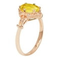 thumbnail image 2 of 10k Yellow Gold Vintage Style Genuine Oval Citrine and Diamond Halo Ring, 2 of 5