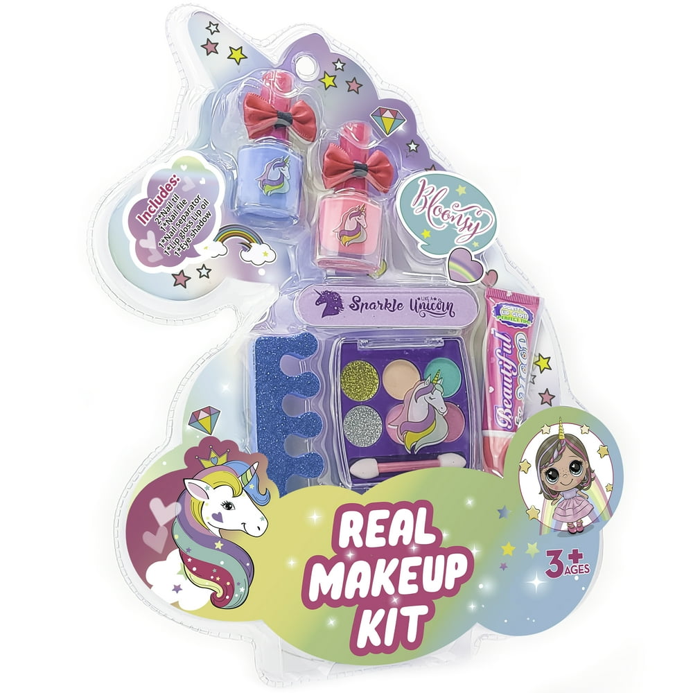 Unicorn Makeup Kit for Kids Washable Kids Makeup Set for Girls