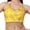 Yellow, variant on Belly Dance Tassel Crop Top Sequin Halter Neck Glitter Polyester Adjustable Backless for Stage Dancers