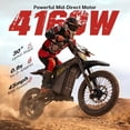 thumbnail image 4 of Heybike Villain Electric Dirt Bike for Adults, 52V 26AH Battery Ebike, 14"/12" Fat Tire Electric Motorcycle for Teens, UL 2849, 4 of 10
