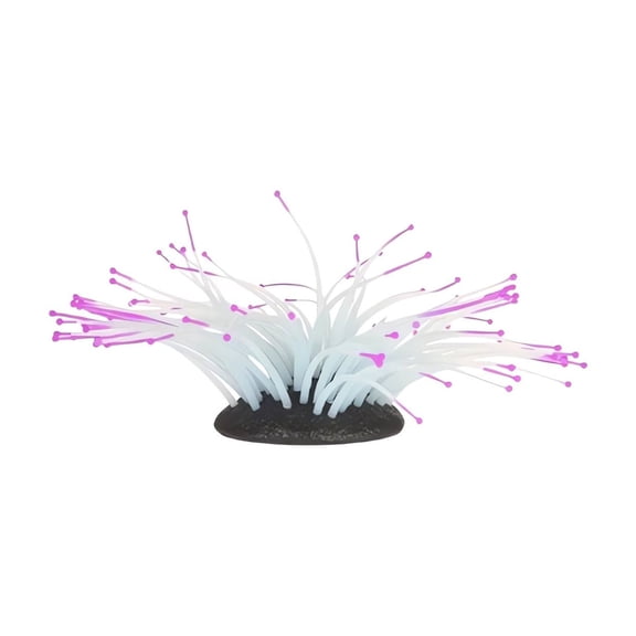 Inerposs Simulated Luminous Anemone, Aquarium Decoration, LED Light Up Anemone, Home Decor Accessory, Flexible Silica Gel Anemone
