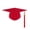 Red, variant on Graduation Bachelor Hat with Tassel Unisex Cap for Kids Preschool Primary School Boys Girls