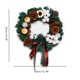 thumbnail image 2 of Feliz Navidad Para La Puerta Delantera Corona De Navidad Artificial De Invierno Con Cono De Pino Algodón Decorativo Para Ventanas Chimeneas Escaleras Methold HA039283-00, 2 of 6