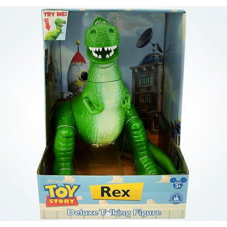 Disney Parks Toy Story Rex Deluxe 12" Talking Figure New with Box