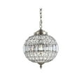 thumbnail image 3 of JONATHAN Y Georgina 12" Crystal/Metal LED Pendant Pendant, Antique Brass, 3 of 9