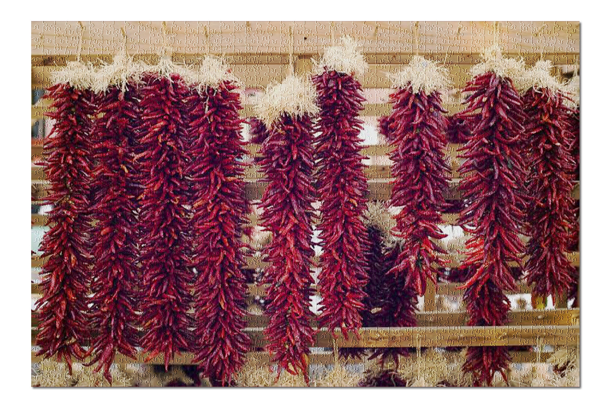 Santa Fe, New Mexico Dried Chili Peppers Hanging in a Market 9027356