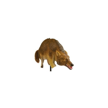 Bird X Coyote 3D Replica Scares Canada Geese Realistic Predator Natural Brown Color Stake Included