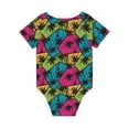 thumbnail image 5 of Balery Hawaii Palms Pattern Baby Climbing Clothes Infant Bodysuit Cute Infant Bodysuit Baby Romper-6 Months, 5 of 7