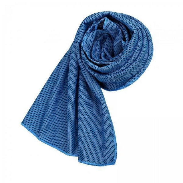 Almencla 2xCooling Towel Breathable Fast Drying Ice Towel for Exercise Hot Weather light blue