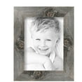 thumbnail image 2 of ArtToFrames 6" x 8" Winter White Barnwood 1.5 Inch Picture Frame, 6x8 inch Brown MDF Poster Frame (WOM-4661), 3 Pack, 2 of 7