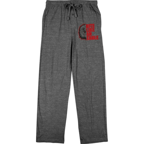 Cobra Kai Split Image Snake Men's Graphite Heather Sleep Pajama Pants-Medium