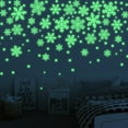 thumbnail image 6 of Glow in The Dark Christmas Snowflake Sticker Xmas Self-Adhesive PVC Wall Decals Stickers Luminous Stickers for Wall Door Window Ceiling, 6 of 10