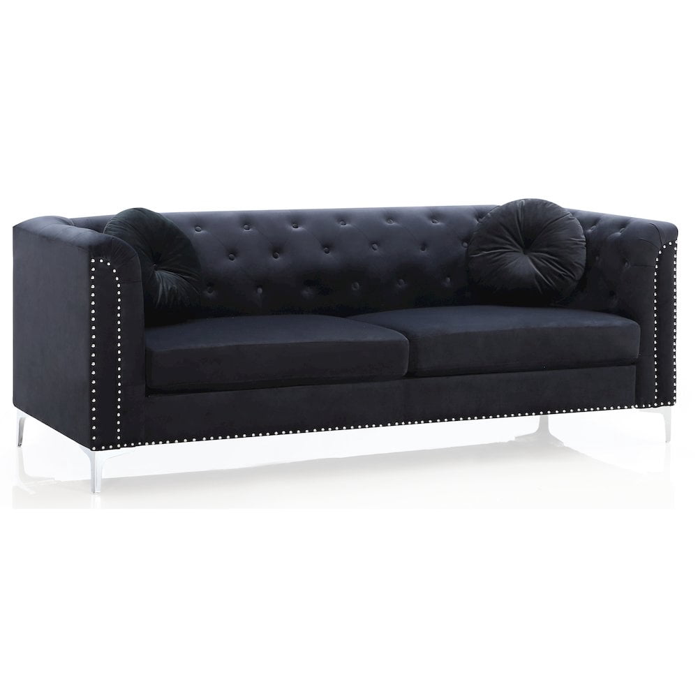 Glory Furniture Pompano Sofa in Black Color