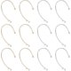 thumbnail image 1 of 12 piezas de 2 colores DIY Ear Cuff Metal Ear Cuffs Ear Wrap Ear Cuffs Accesorios con 2 bucles Ear Cuff de 53 mm de largo, 1 of 9